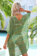 Side Slit Plunge Openwork Cover-Up | Dress In Beauty