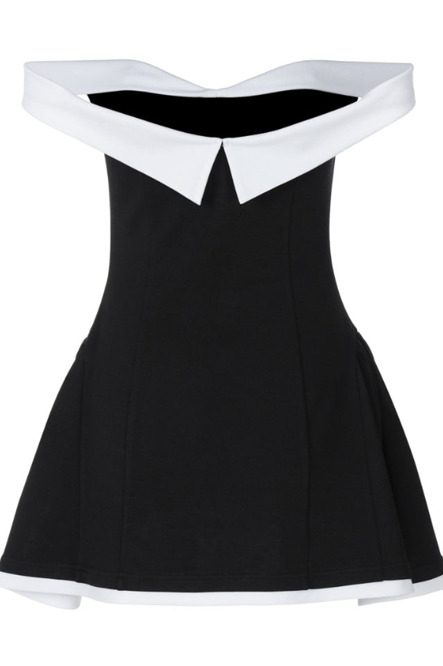 Ramona Contrast Corset Babydoll Mini Dress | Dress In Beauty