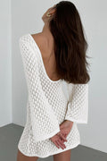 Kayleigh Crochet Knit Mini Dress | Dress In Beauty
