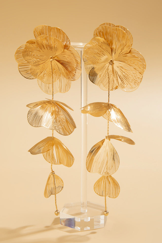 Floral Tassel Earrings & Necklace Set | Dress In Beauty