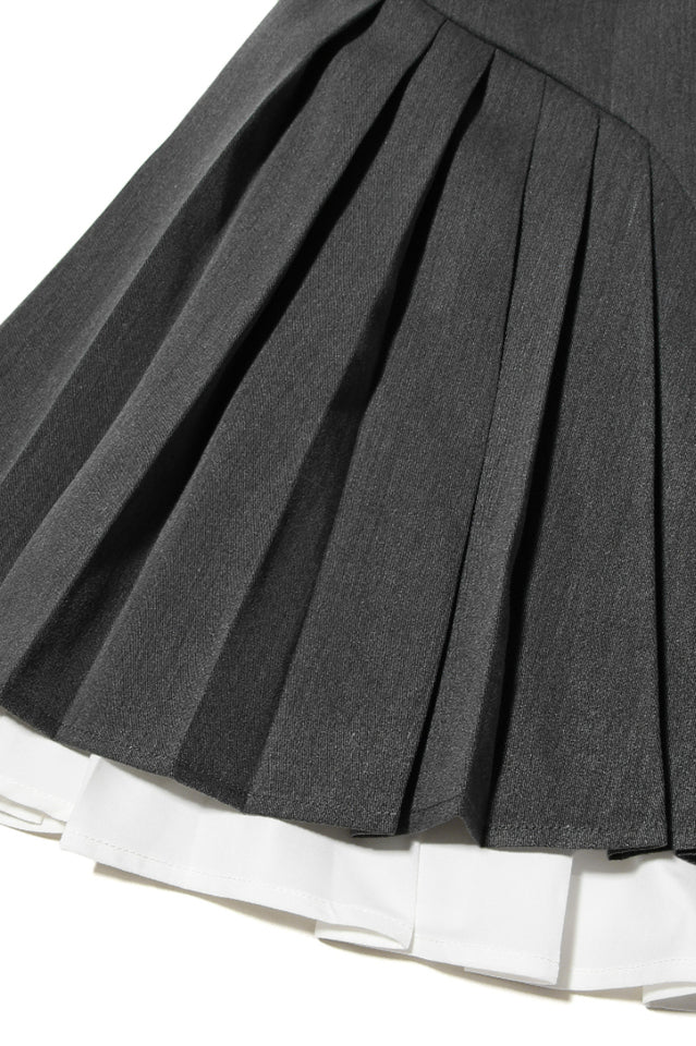 Hazel Preppy Halter Neck Pleated Mini Dress | Dress In Beauty