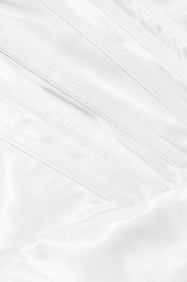 Nalita Vintage Cream Beaded Strapless Dress - View 13 | WEUXS