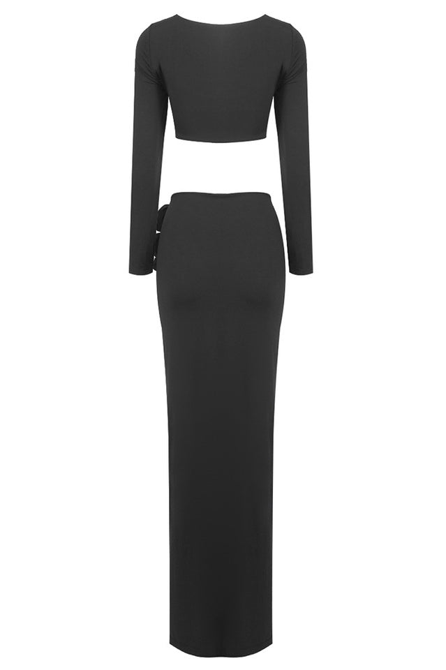 Rose High Split Maxi Dress | Dress In Beauty