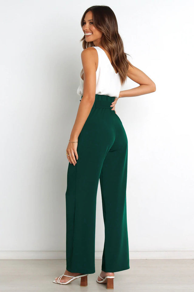 All-Matching Belted Wide-Leg Trouser | Dress In Beauty