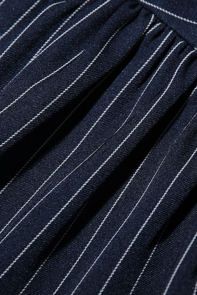 Melody Pinstripe Halter Drop Waist Mini Dress | Dress In Beauty