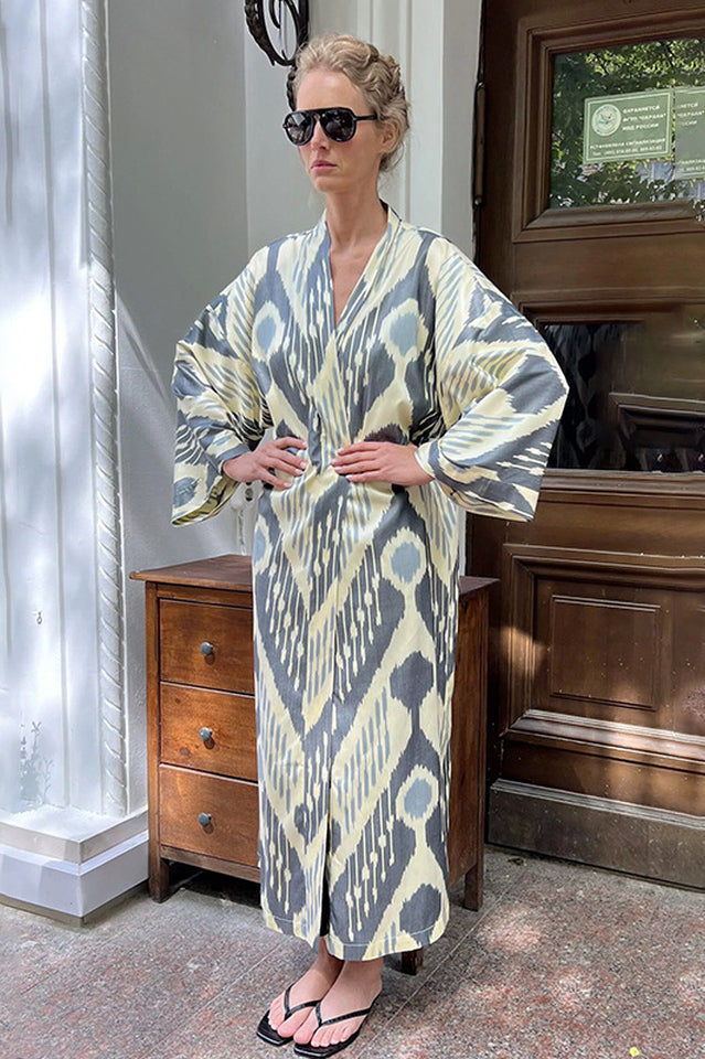 Brigitte One Of A Kind Ikat Maxi Kimono | Dress In Beauty
