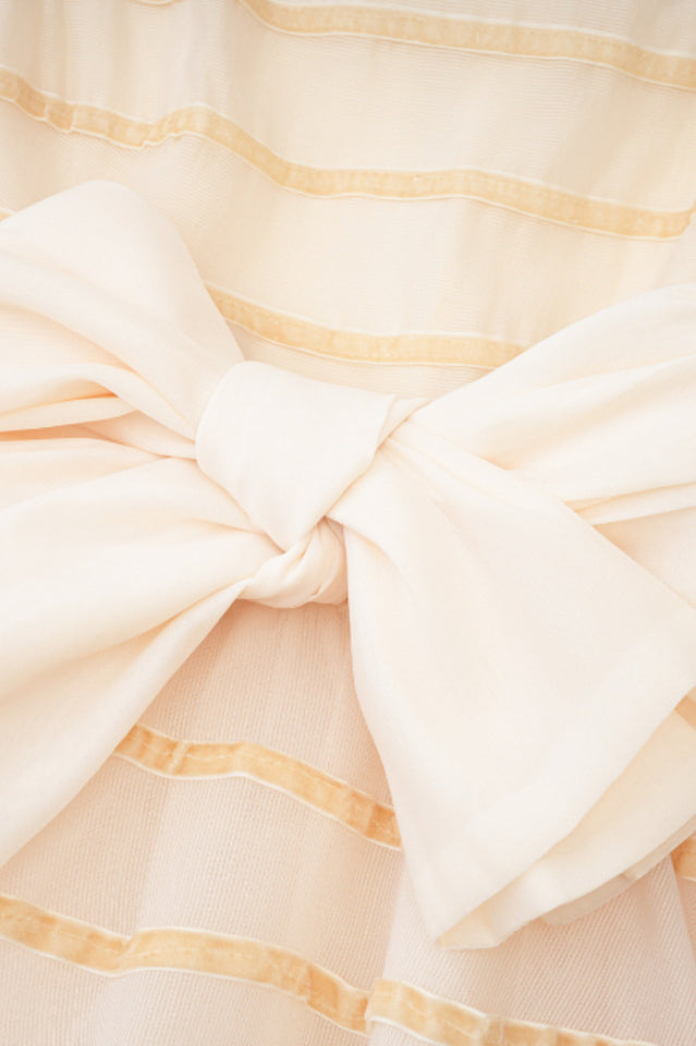 Crew Neck Bow Tie Maxi Dress | Dress In Beauty