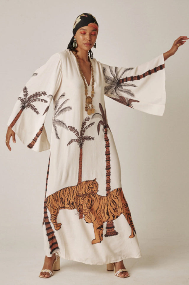 Brigitte One Of A Kind Ikat Maxi Kimono | Dress In Beauty