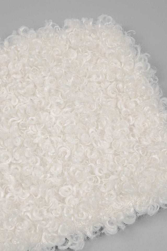 Fluffy Collared Zip Detailed Knit Dress | Dress In Beauty