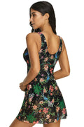 (S-3XL) Floral High Waist Tankini 2 Piece Set | Dress In Beauty