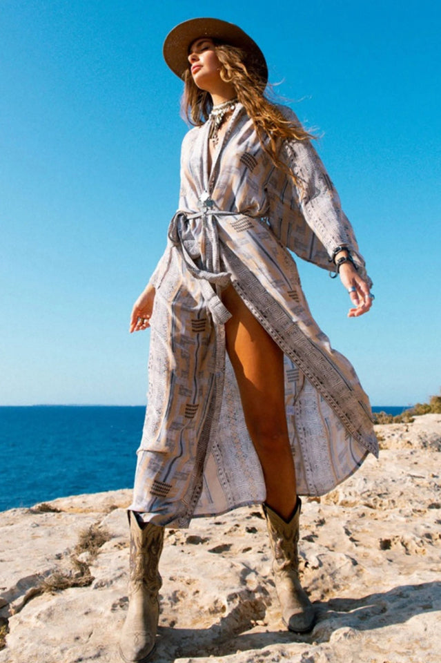 Boho Tie Dye Kimono Blouse | Dress In Beauty