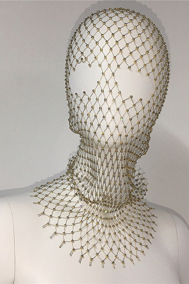 Crystal Unique Mesh Face Mask | Dress In Beauty