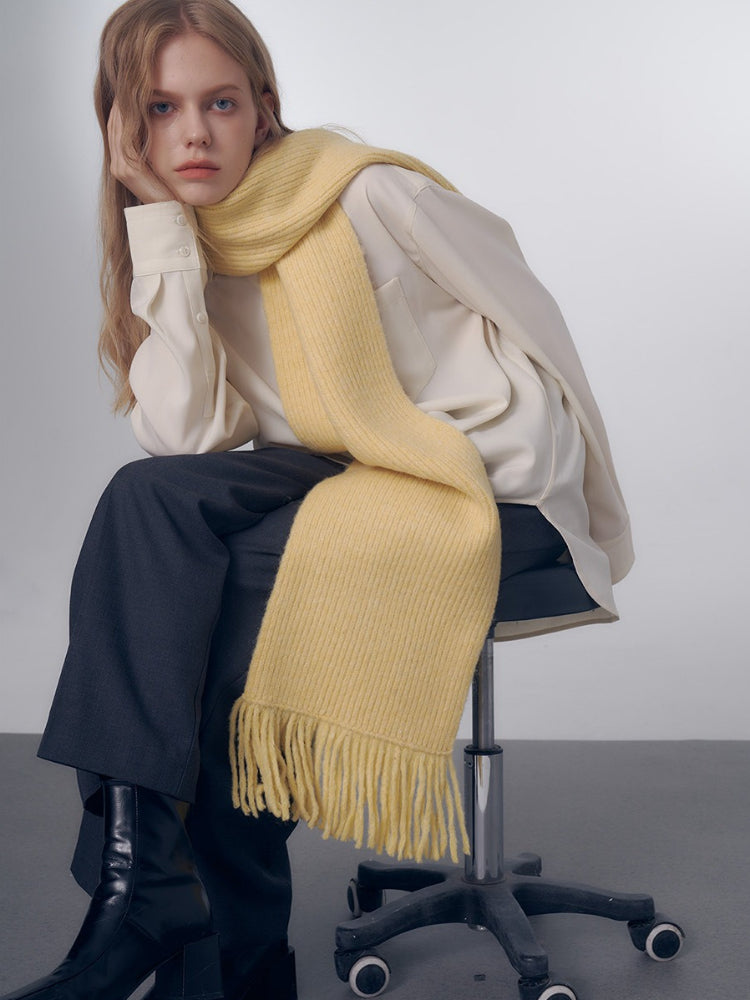 Soft Chunky Knit Oversized Scarf - View 7 | WEUXS