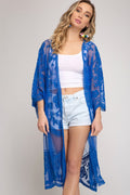 Hollow Out Lace Kimono Cover Up | Dress In Beauty
