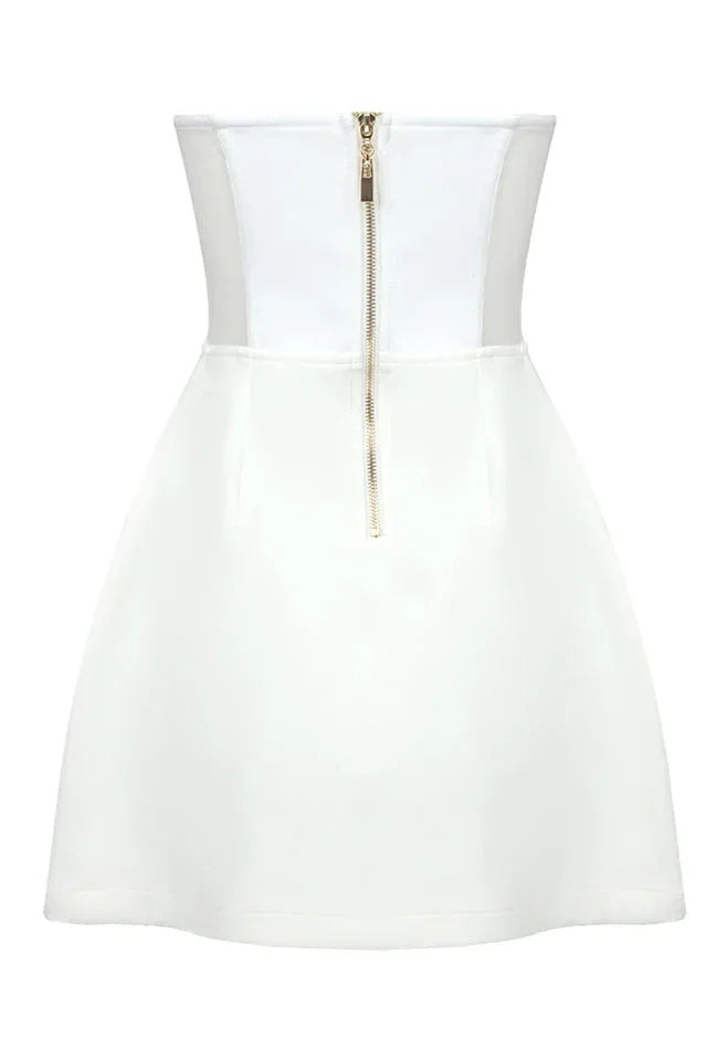 Crystal Heart Mini Dress - View 23 | WEUXS