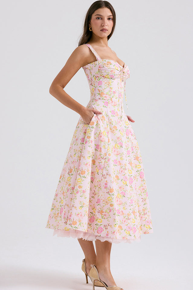 Rosalee Print Cotton Sundress | Dress In Beauty