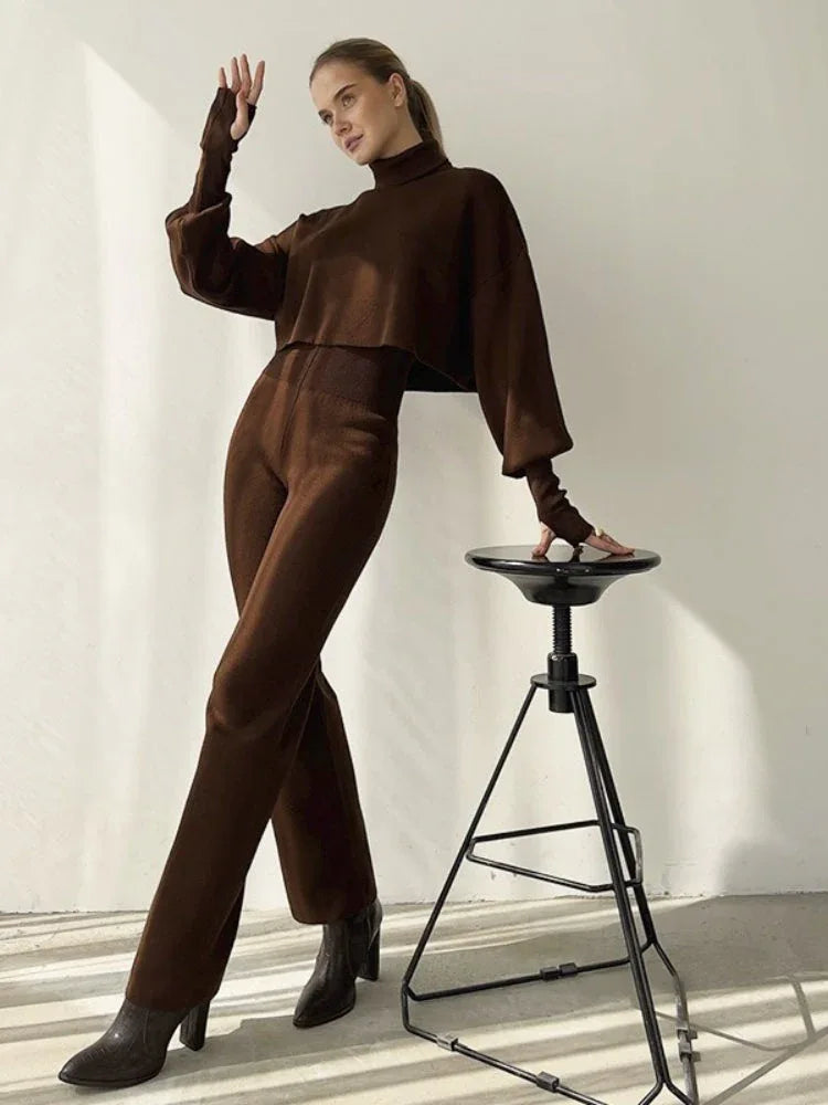 Ribbed knit loungewear set - View 10 | WEUXS