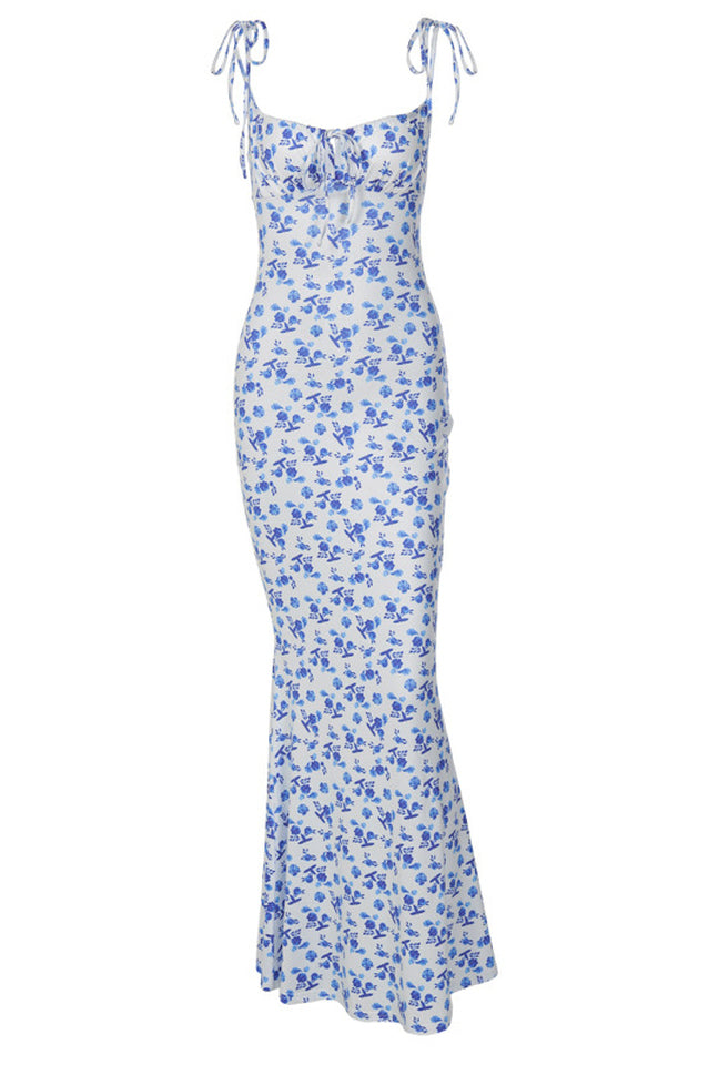 Floral Print Sleeveless Backless Maxi Dress | Dress In Beauty