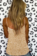 Sequin Adjustable Strap Tank Top | Dress In Beauty