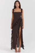Ariel Cherry Pleated Maxi Dress | Dress In Beauty