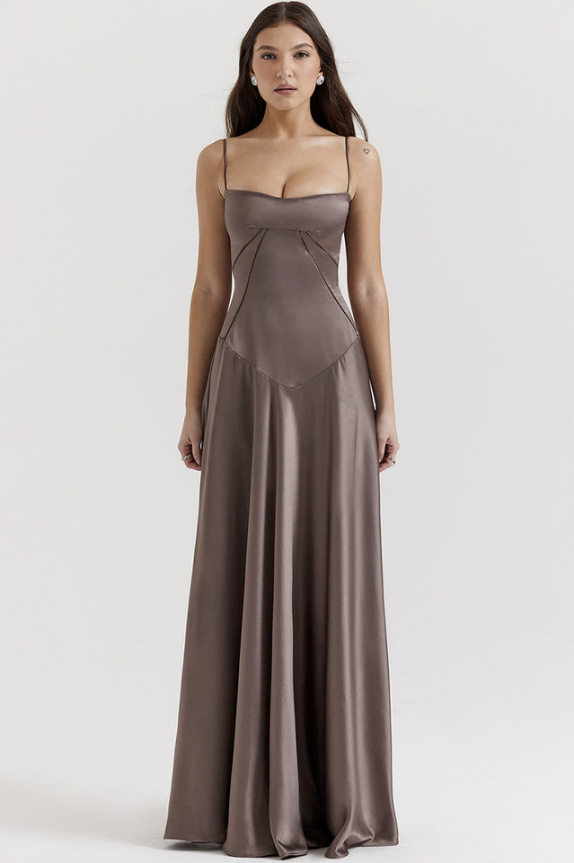 Anabella Black Lace Up Maxi Dress | Dress In Beauty