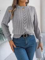 Women's cable knit sweater - View 15 | WEUXS