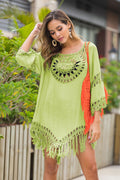 Tassel Loose Style Beach Cover Up | Dress In Beauty