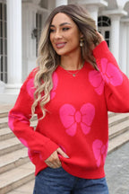 Women's Crew Neck Knit Sweater - View 17 | WEUXS