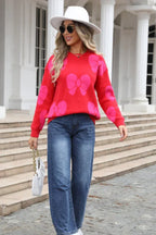 Women's Crew Neck Knit Sweater - View 19 | WEUXS