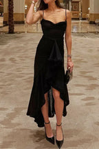 Apricot Ruffled Front Gown - View 18 | WEUXS