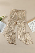 Sequin High Rise Flare Pants | Dress In Beauty