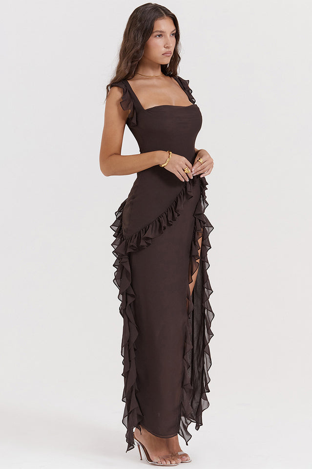Ariel Cherry Pleated Maxi Dress | Dress In Beauty