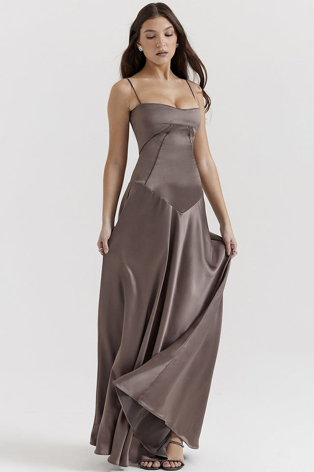 Anabella Black Lace Up Maxi Dress | Dress In Beauty