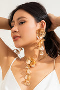 Floral Tassel Earrings & Necklace Set | Dress In Beauty