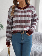 Vintage Lantern Sleeve Knit Sweater - View 15 | WEUXS