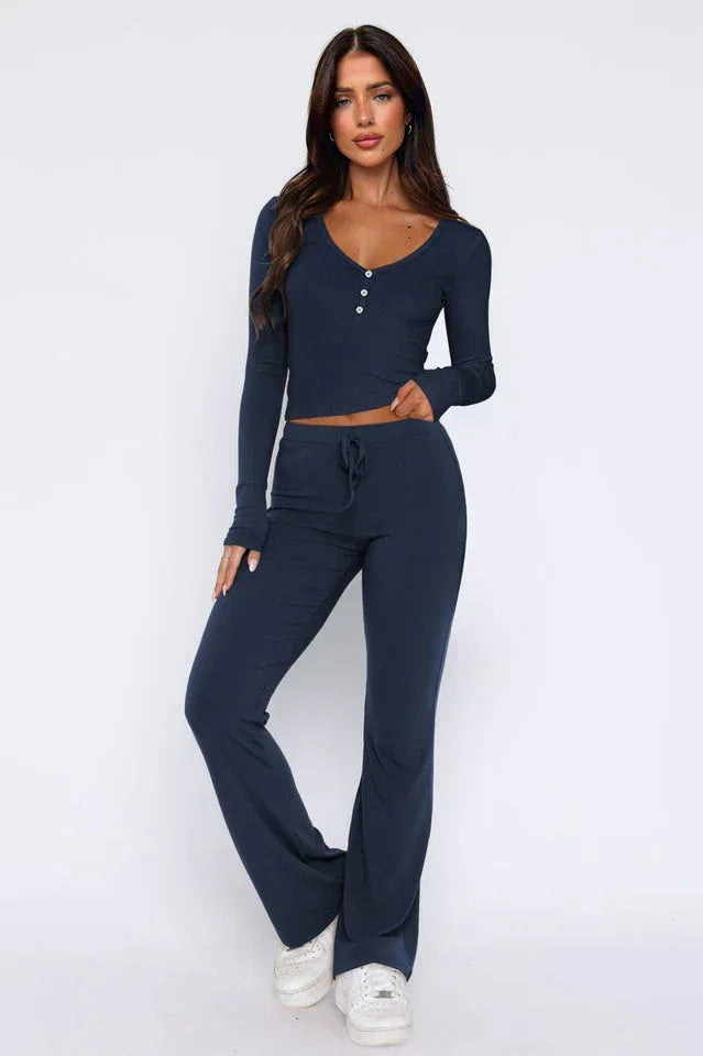 Women's long sleeve pajama set - View 7 | WEUXS