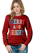 Merry & Bright Quilted Sweatshirt | Dress In Beauty