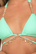 Diamond Chain Triangle Bikini Set - Dress In Beauty