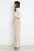 All-Matching Belted Wide-Leg Trouser | Dress In Beauty