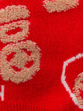 Red Lunar New Year Pet Sweater with Fortune Pattern - View 6 | WEUXS