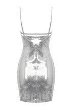 Draped Bra Mini Dress With Double Metal Ring - WEUXS