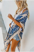 Seaside Resort Cardigan Printed Pompom Kimono | Dress In Beauty