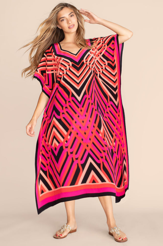 Oversize V-Neck Kaftan | Dress In Beauty