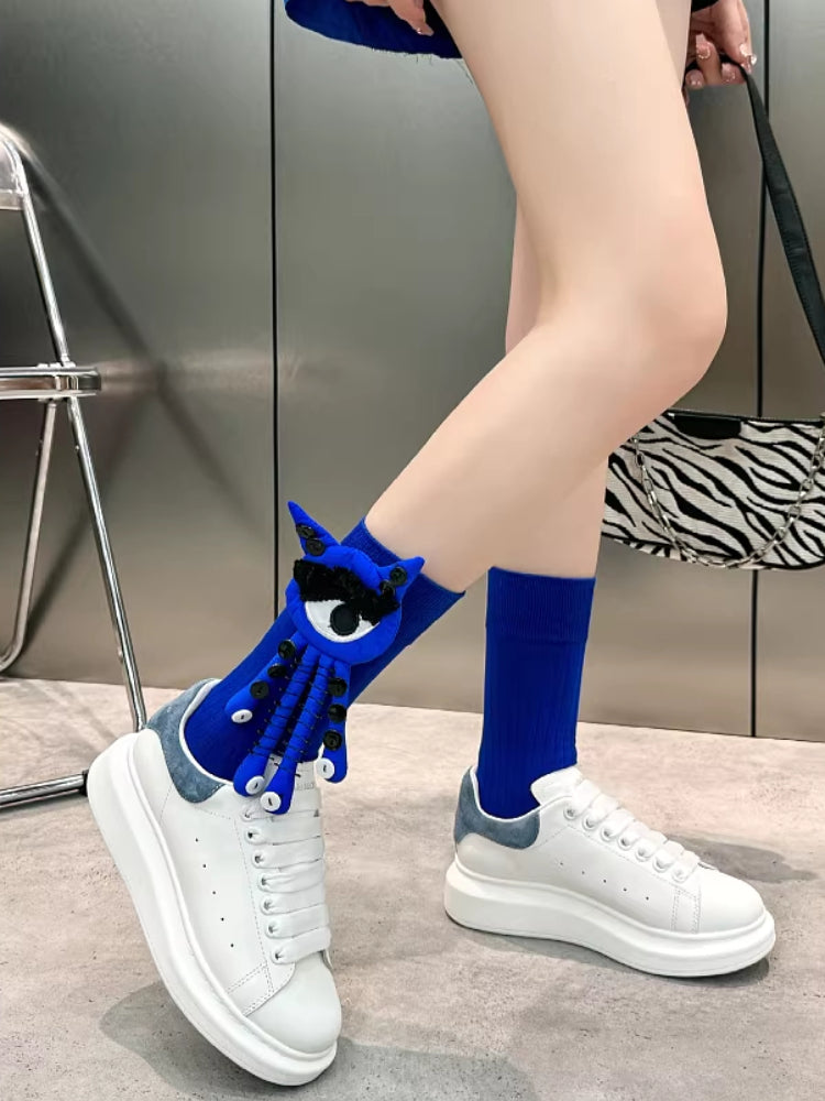 Novelty monster eye crew socks - View 6 | WEUXS