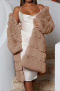 Tiered Faux Fur Coat - View 9 | WEUXS