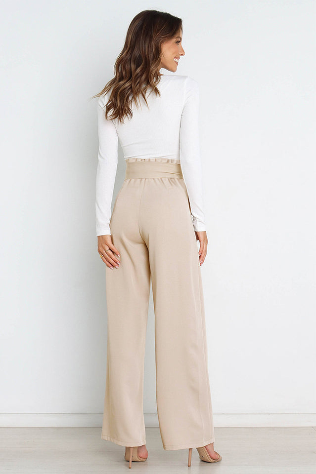 All-Matching Belted Wide-Leg Trouser | Dress In Beauty