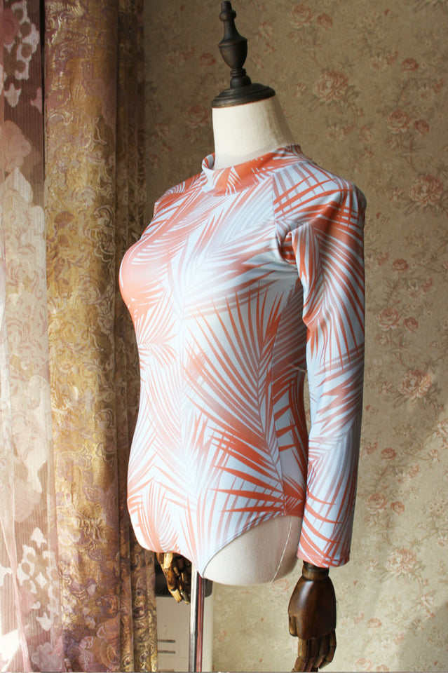 One Piece Surfing Diving Suit With Zipper - Dress In Beauty