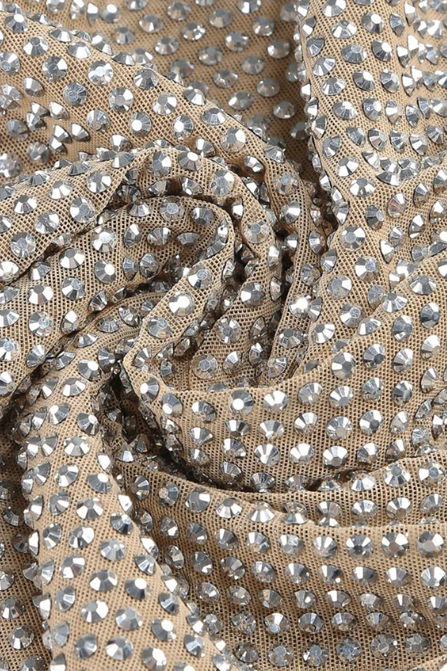 Strapless Floral Sequin Mini Dress - View 11 | WEUXS