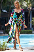 Tie Dye Belt Kimono Blouse (15 Colors) | Dress In Beauty