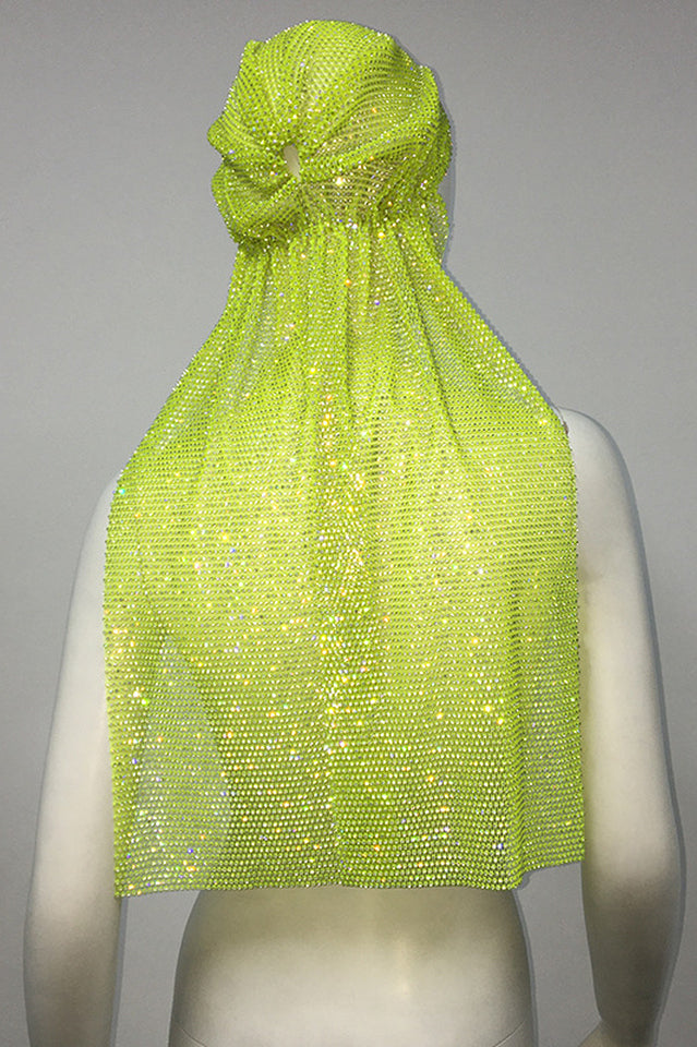 I Lime You Rhinestone Hair Net | Dress In Beauty